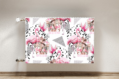 Magnetisk radiatorkåpa Flamingos