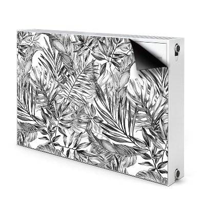 Magnetiskt radiatorskydd Monstera skiss