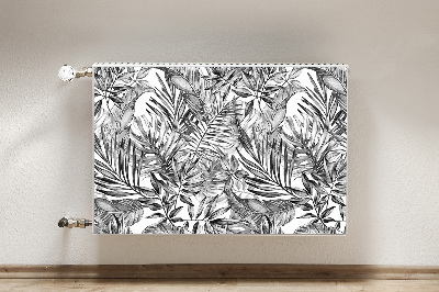 Magnetiskt radiatorskydd Monstera skiss