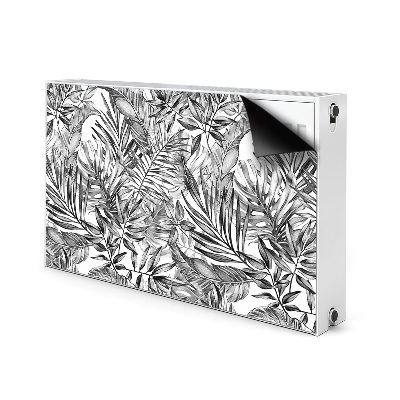 Magnetiskt radiatorskydd Monstera skiss