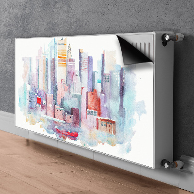 Magnetiskt radiatorskydd Stad vid vattnet
