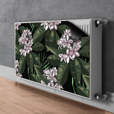Magnetisk radiatorkåpa Exotiska blommor