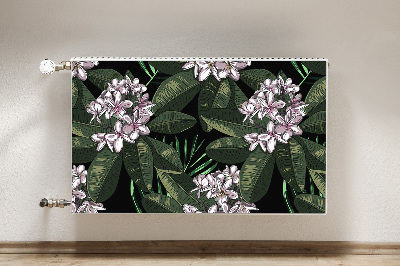 Magnetisk radiatorkåpa Exotiska blommor