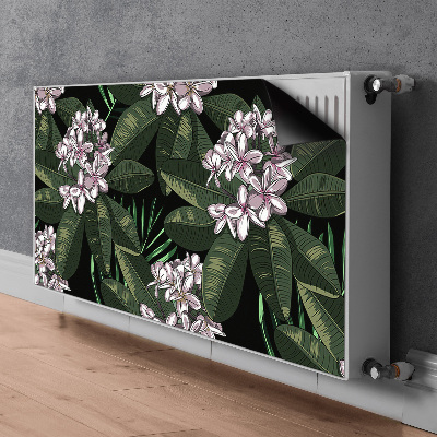 Magnetisk radiatorkåpa Exotiska blommor