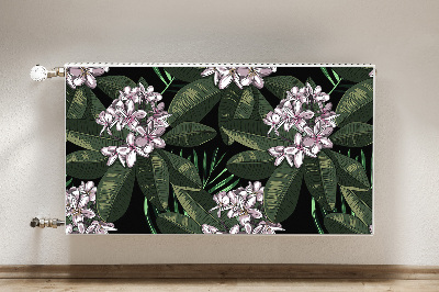 Magnetisk radiatorkåpa Exotiska blommor