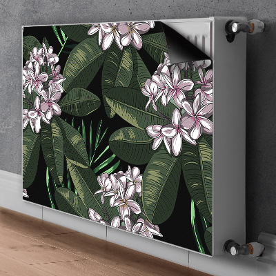 Magnetisk radiatorkåpa Exotiska blommor