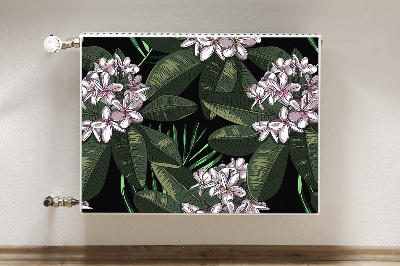Magnetisk radiatorkåpa Exotiska blommor