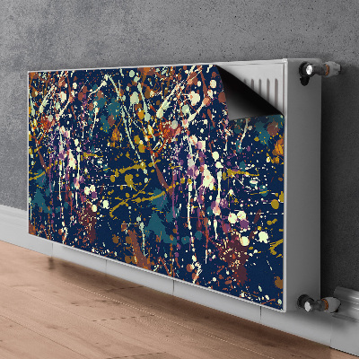 Magnetiskt radiatorskydd Akvarell fläckar