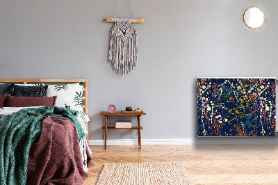 Magnetiskt radiatorskydd Akvarell fläckar