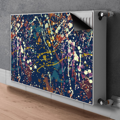 Magnetiskt radiatorskydd Akvarell fläckar