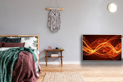 Magnetisk radiatorkåpa Röd låga