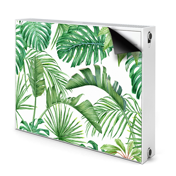 Magnetiskt radiatorskydd Palm och Monstera
