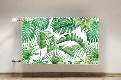 Magnetiskt radiatorskydd Palm och Monstera
