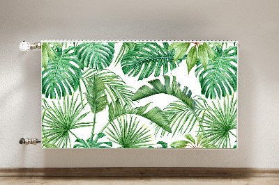 Magnetiskt radiatorskydd Palm och Monstera