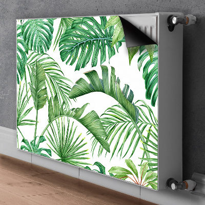 Magnetiskt radiatorskydd Palm och Monstera