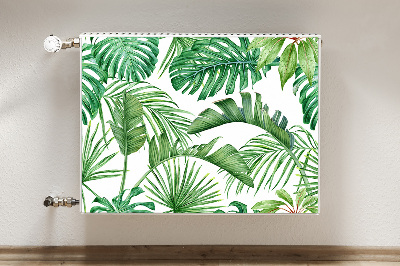Magnetiskt radiatorskydd Palm och Monstera