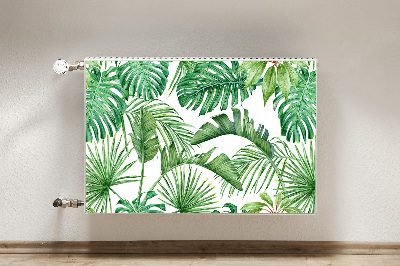 Magnetiskt radiatorskydd Palm och Monstera