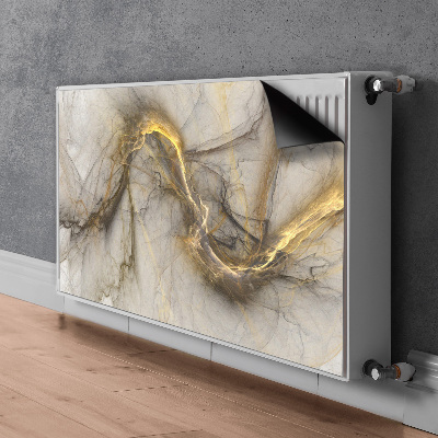 Magnetisk radiatorkåpa Gyllene marmor