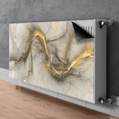 Magnetisk radiatorkåpa Gyllene marmor
