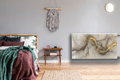 Magnetisk radiatorkåpa Gyllene marmor