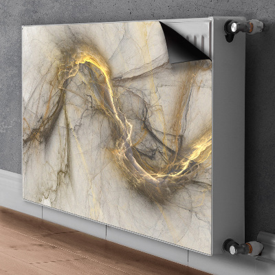 Magnetisk radiatorkåpa Gyllene marmor