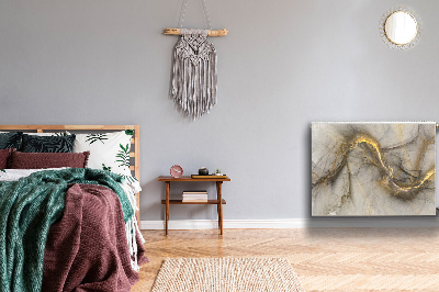 Magnetisk radiatorkåpa Gyllene marmor