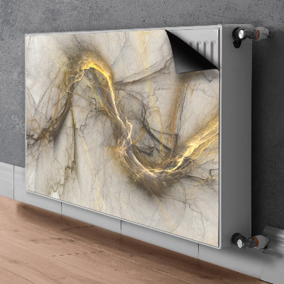 Magnetisk radiatorkåpa Gyllene marmor