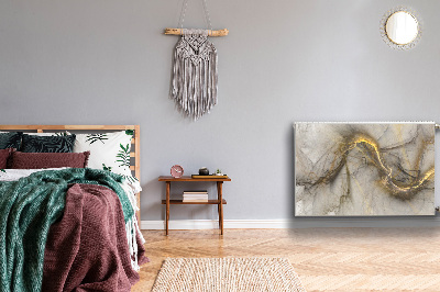 Magnetisk radiatorkåpa Gyllene marmor