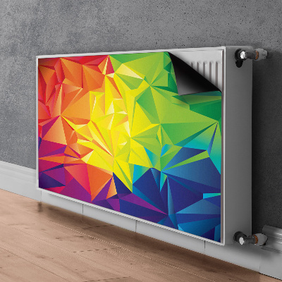 Magnetisk radiatorkåpa Färgabstraktion
