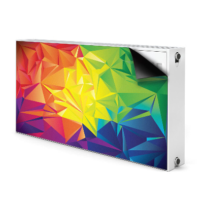 Magnetisk radiatorkåpa Färgabstraktion