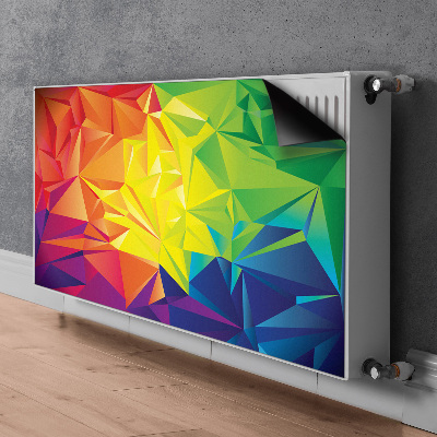 Magnetisk radiatorkåpa Färgabstraktion