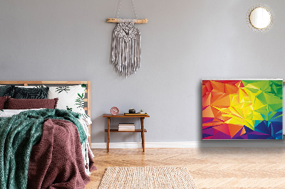 Magnetisk radiatorkåpa Färgabstraktion