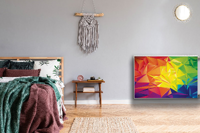 Magnetisk radiatorkåpa Färgabstraktion
