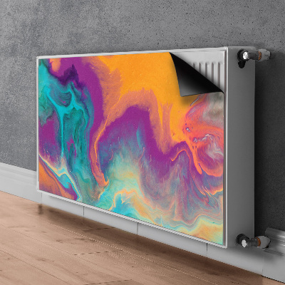 Magnetisk radiatorkåpa Färgglada mönster
