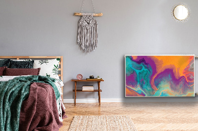 Magnetisk radiatorkåpa Färgglada mönster