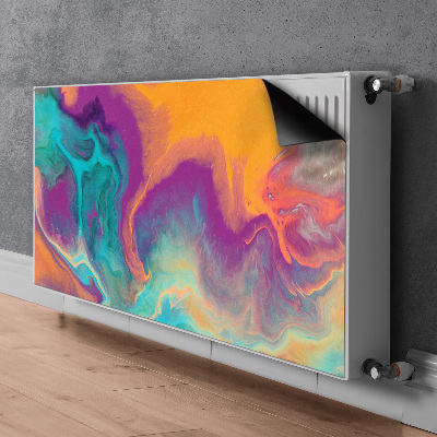 Magnetisk radiatorkåpa Färgglada mönster