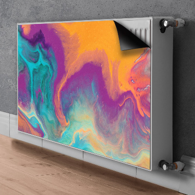 Magnetisk radiatorkåpa Färgglada mönster