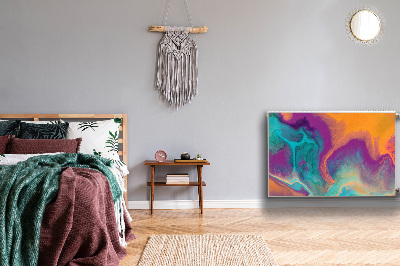 Magnetisk radiatorkåpa Färgglada mönster