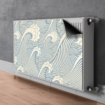 Magnetiskt radiatorskydd Havsvågor