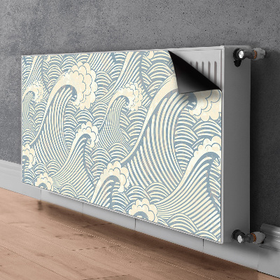 Magnetiskt radiatorskydd Havsvågor