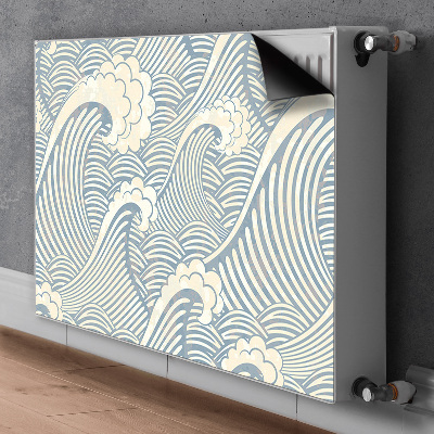 Magnetiskt radiatorskydd Havsvågor
