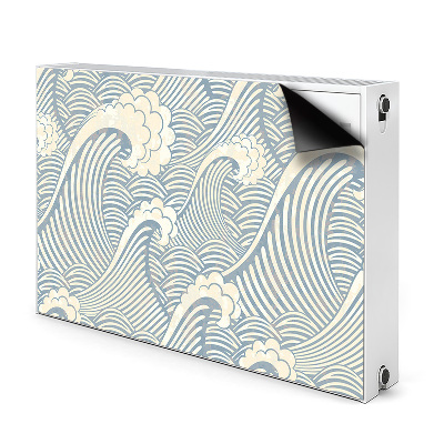 Magnetiskt radiatorskydd Havsvågor