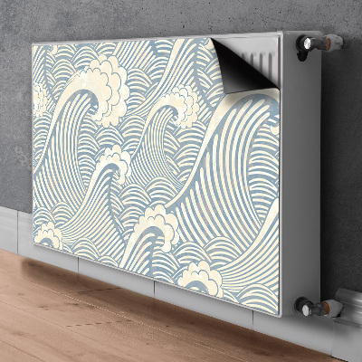 Magnetiskt radiatorskydd Havsvågor