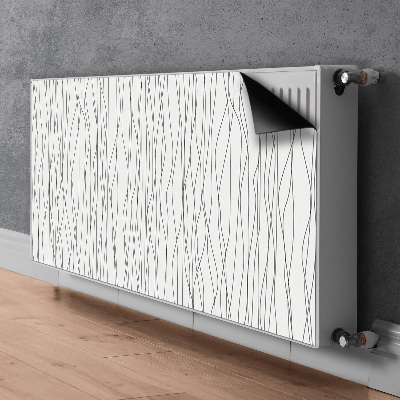 Magnetiskt radiatorskydd Kaotiska linjer