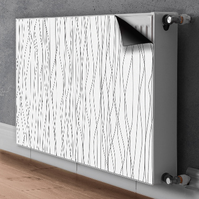 Magnetiskt radiatorskydd Kaotiska linjer
