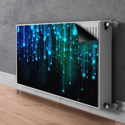 Magnetisk radiatorkåpa Blå partiklar