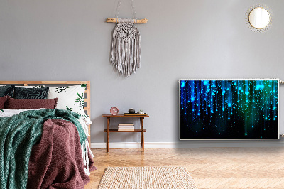 Magnetisk radiatorkåpa Blå partiklar