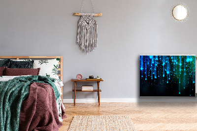 Magnetisk radiatorkåpa Blå partiklar