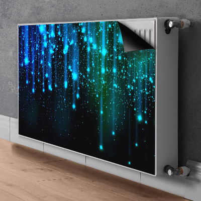 Magnetisk radiatorkåpa Blå partiklar