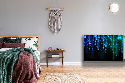Magnetisk radiatorkåpa Blå partiklar